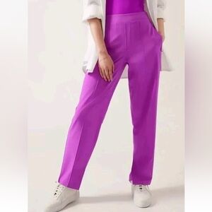 Athleta Vienna Slim Pant Purple Size 16 Pull-On Travel Work Pants Women’s